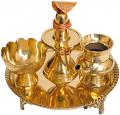 Brass Thali Kit For Shiva Linga Puja